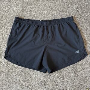 New Balance Plus Size 2XL Black 6 inch Inseam Running Athletic Shorts Sporty